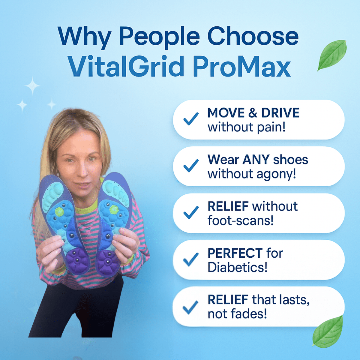 Neuropathy Relief Insoles Vexiyo