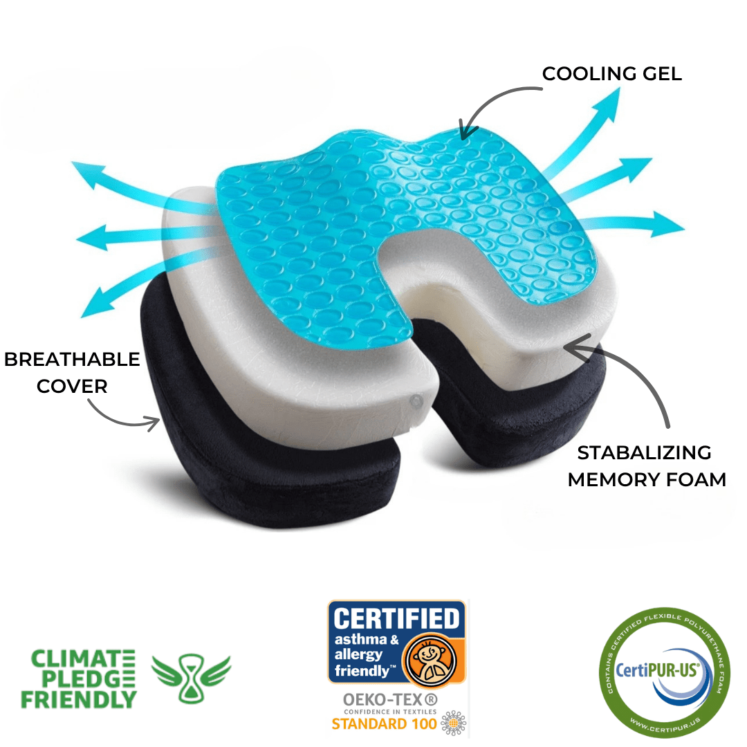 SciaticaShield™ Pro Max : Enjoy HOURS of Pain - Free Sitting Without Shifting, Standing, or Missing Life's Precious Moments! Vexiyo